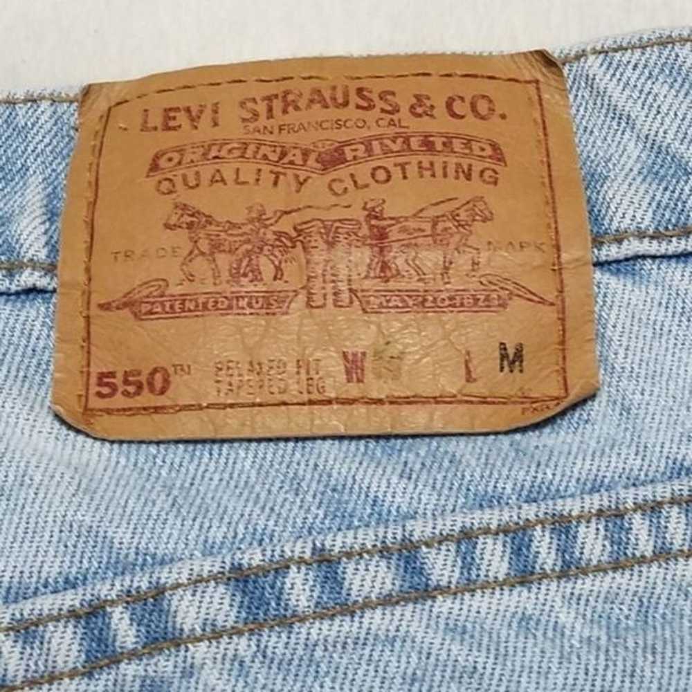 Vintage Levi's 550 Relaxed Tapered High Rise Jeans - image 11