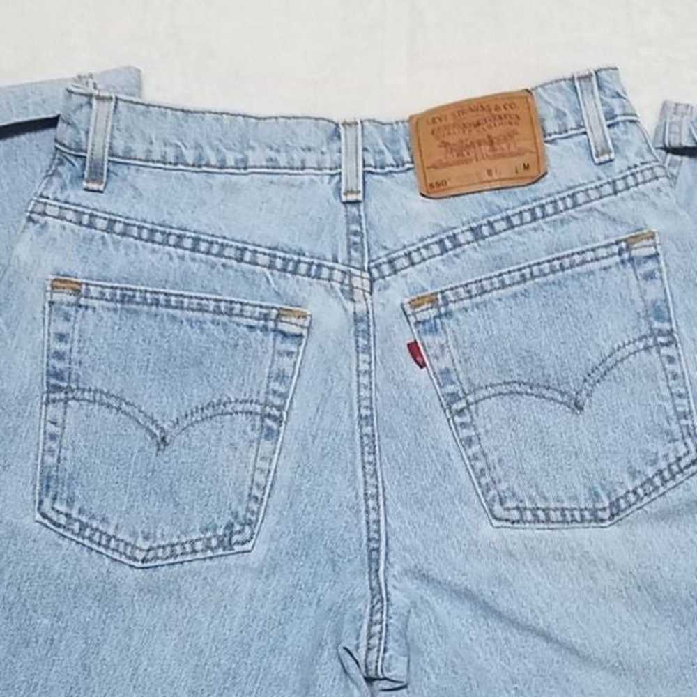 Vintage Levi's 550 Relaxed Tapered High Rise Jeans - image 8