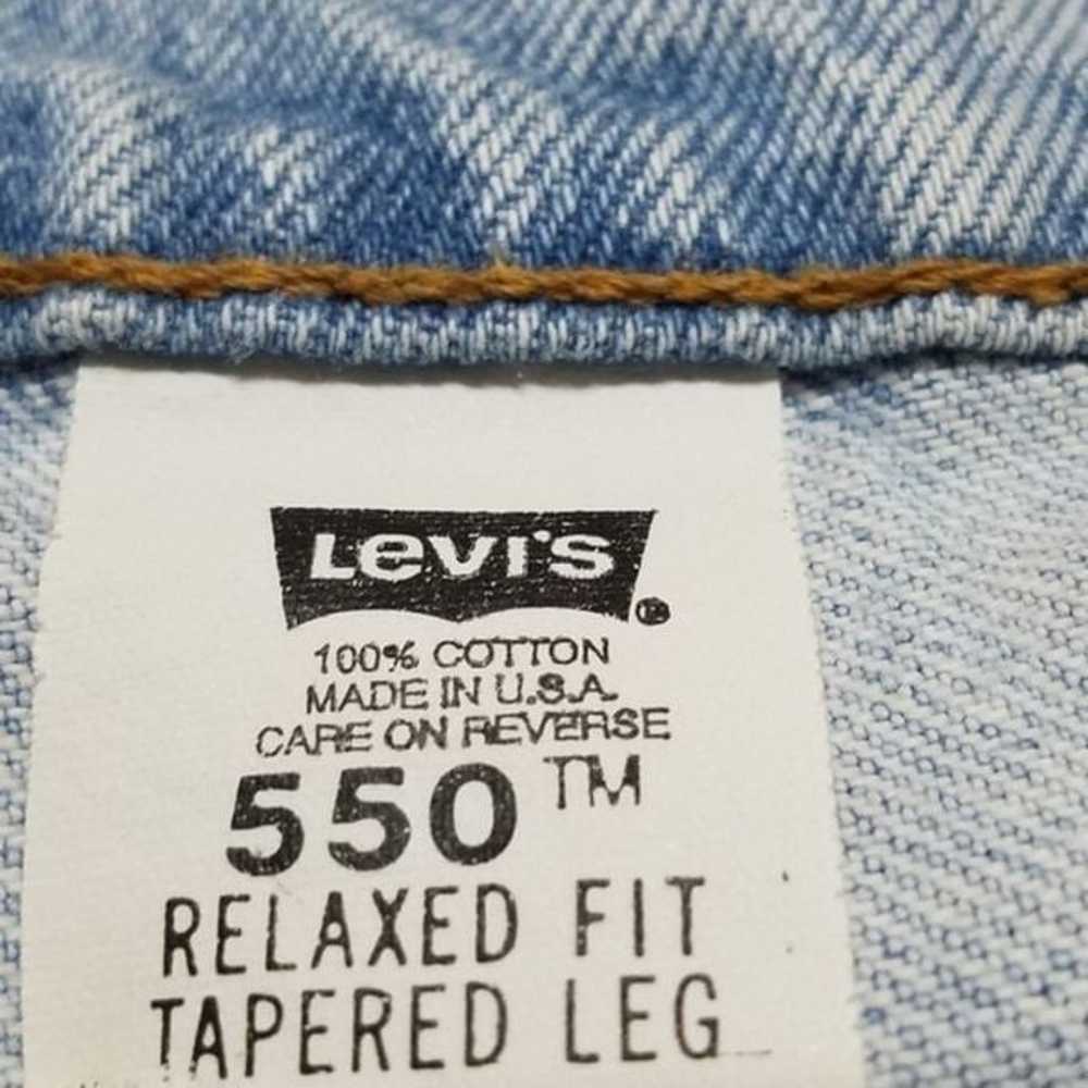 Vintage Levi's 550 Relaxed Tapered High Rise Jeans - image 9