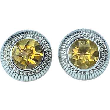 Judith Ripka Sterling Silver Faceted 10.0mm Golden