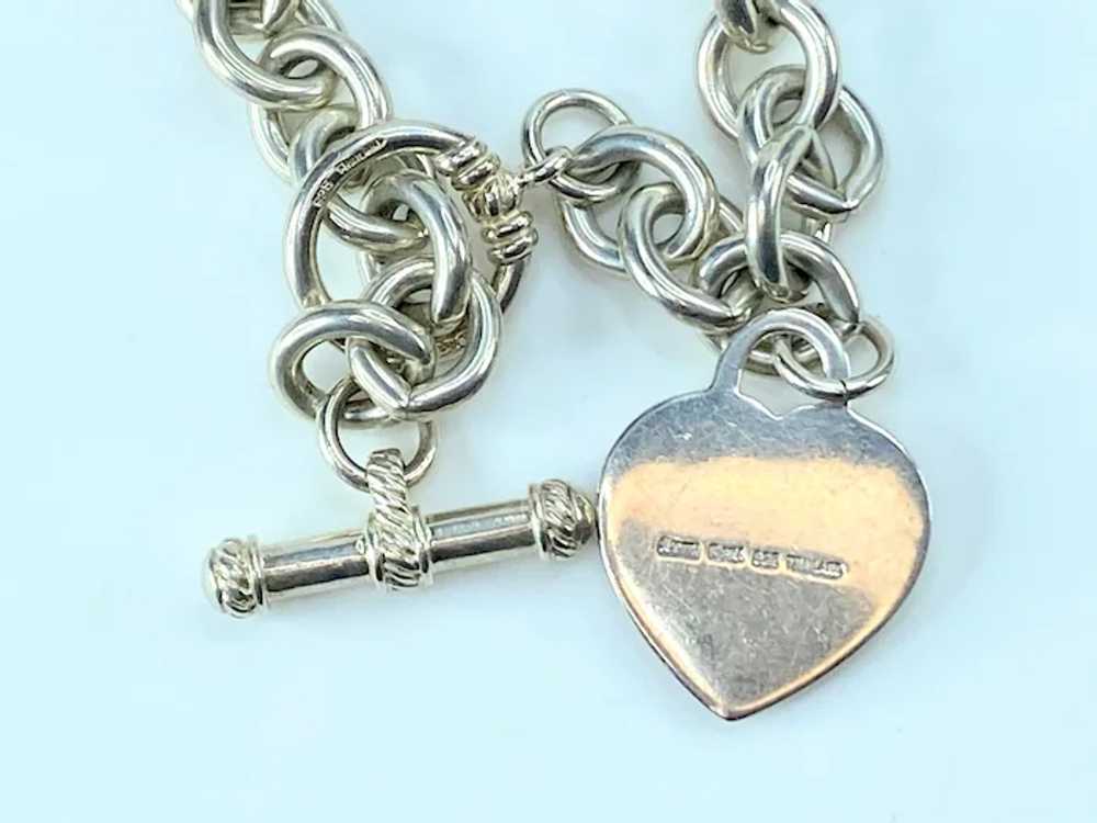 Judith Ripka Sterling 925 Silver Heart Toggle Hea… - image 9