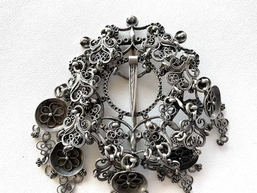 Norwegian Scandinavian 830 Silver Solje Brooch - image 3