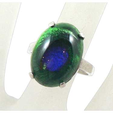 Sterling Silver Peacock Eye Ring - image 1