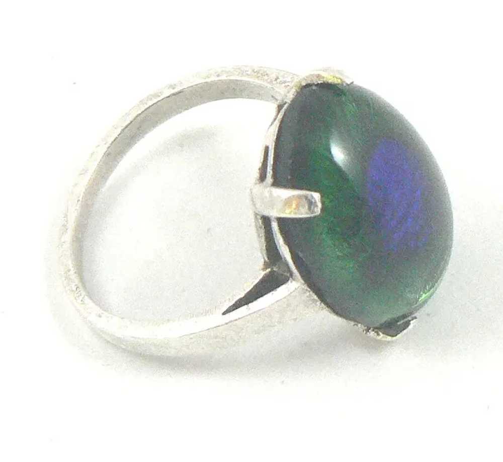 Sterling Silver Peacock Eye Ring - image 9