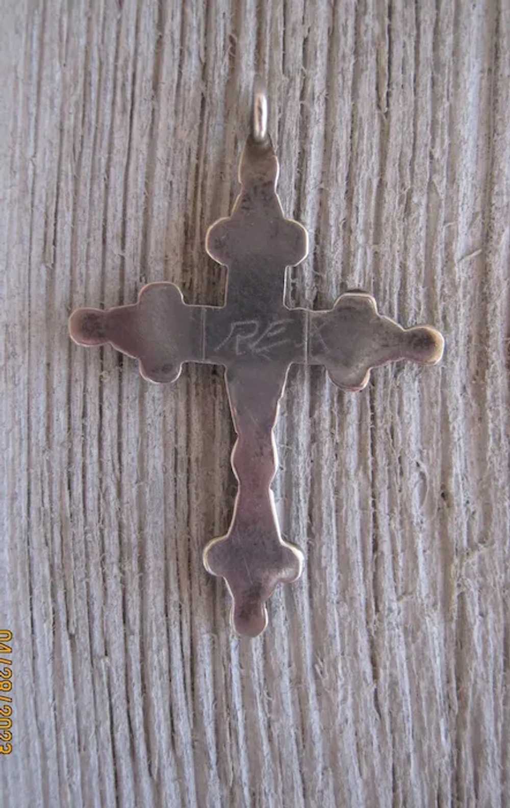 Zuni Turquoise Cross - image 4