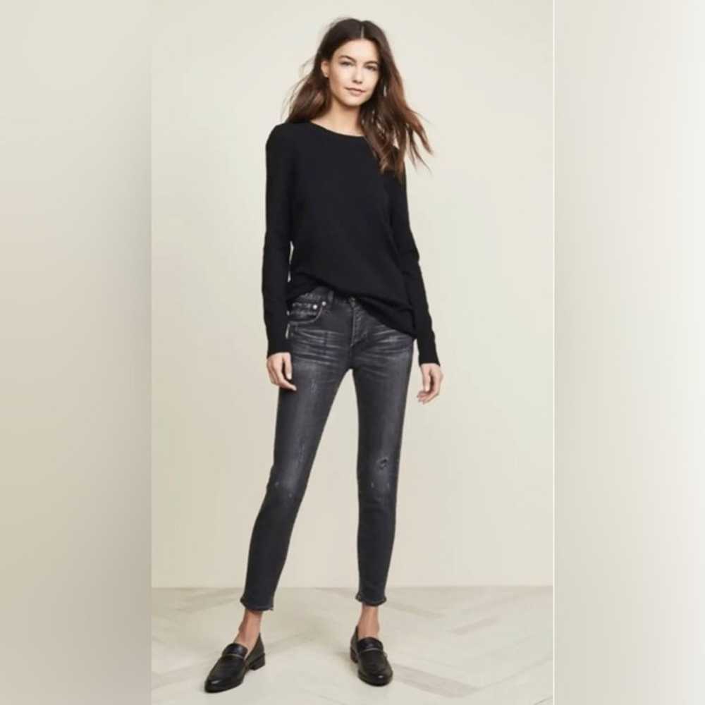 Moussy Vintage Black Distressed MV Velma Skinny J… - image 5