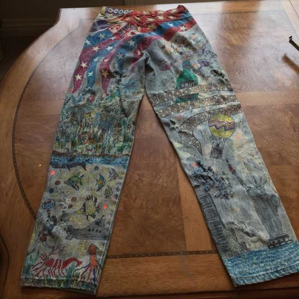 Custom Destressed Vintage Jordache Jeans! - image 2