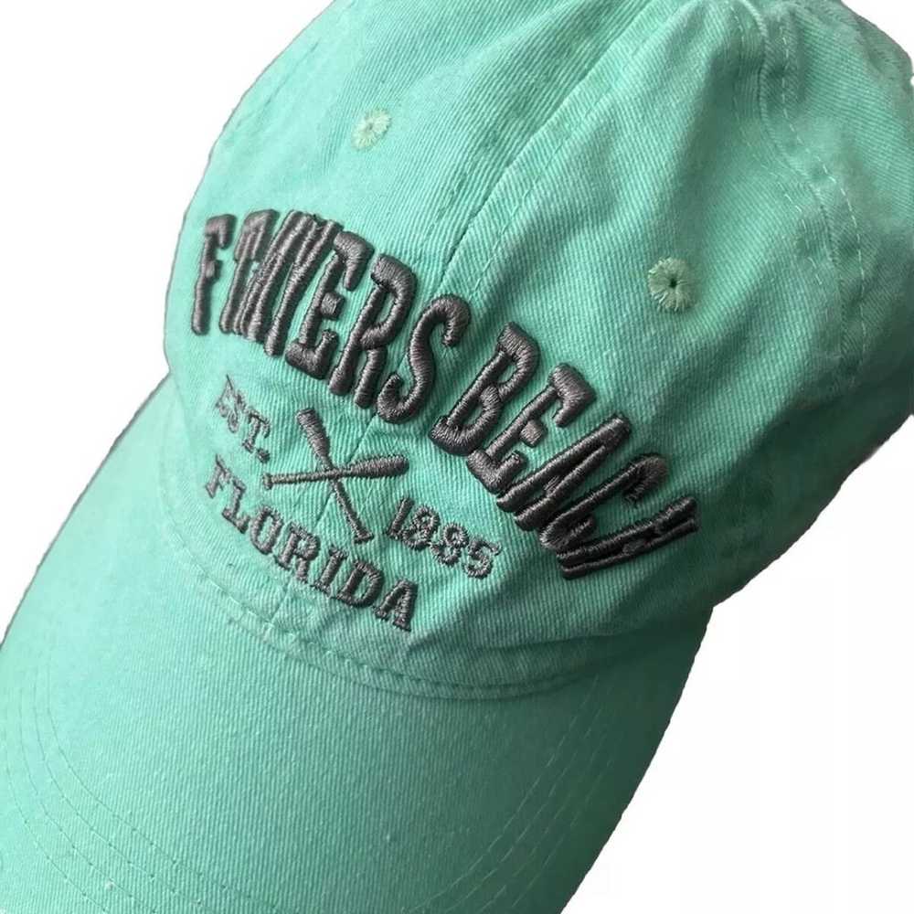 Ft. Myers Beach Florida Hat Mint Green Embossed 3… - image 2