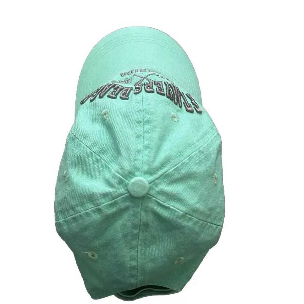 Ft. Myers Beach Florida Hat Mint Green Embossed 3… - image 3