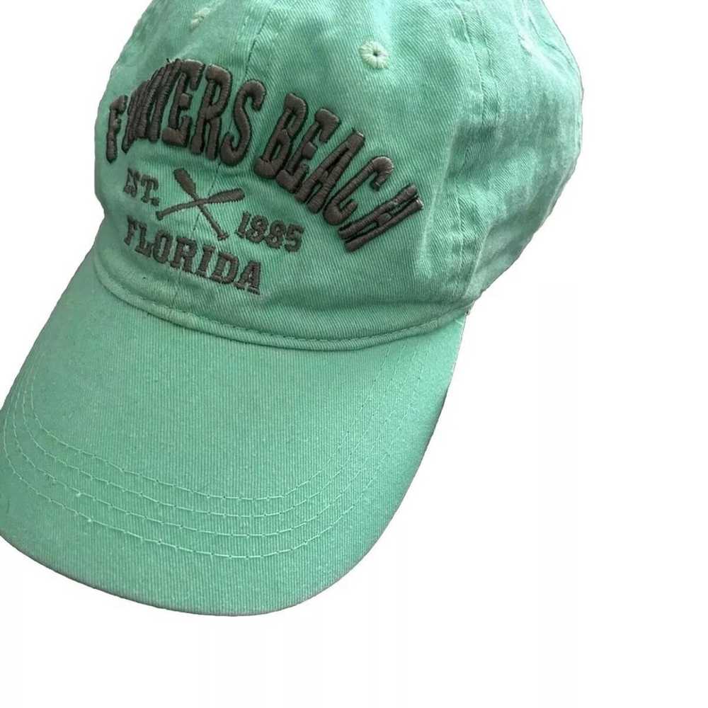 Ft. Myers Beach Florida Hat Mint Green Embossed 3… - image 7