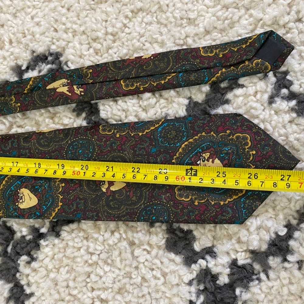 Vintage 1995 Looney Tunes Mania Tie Taz - image 5