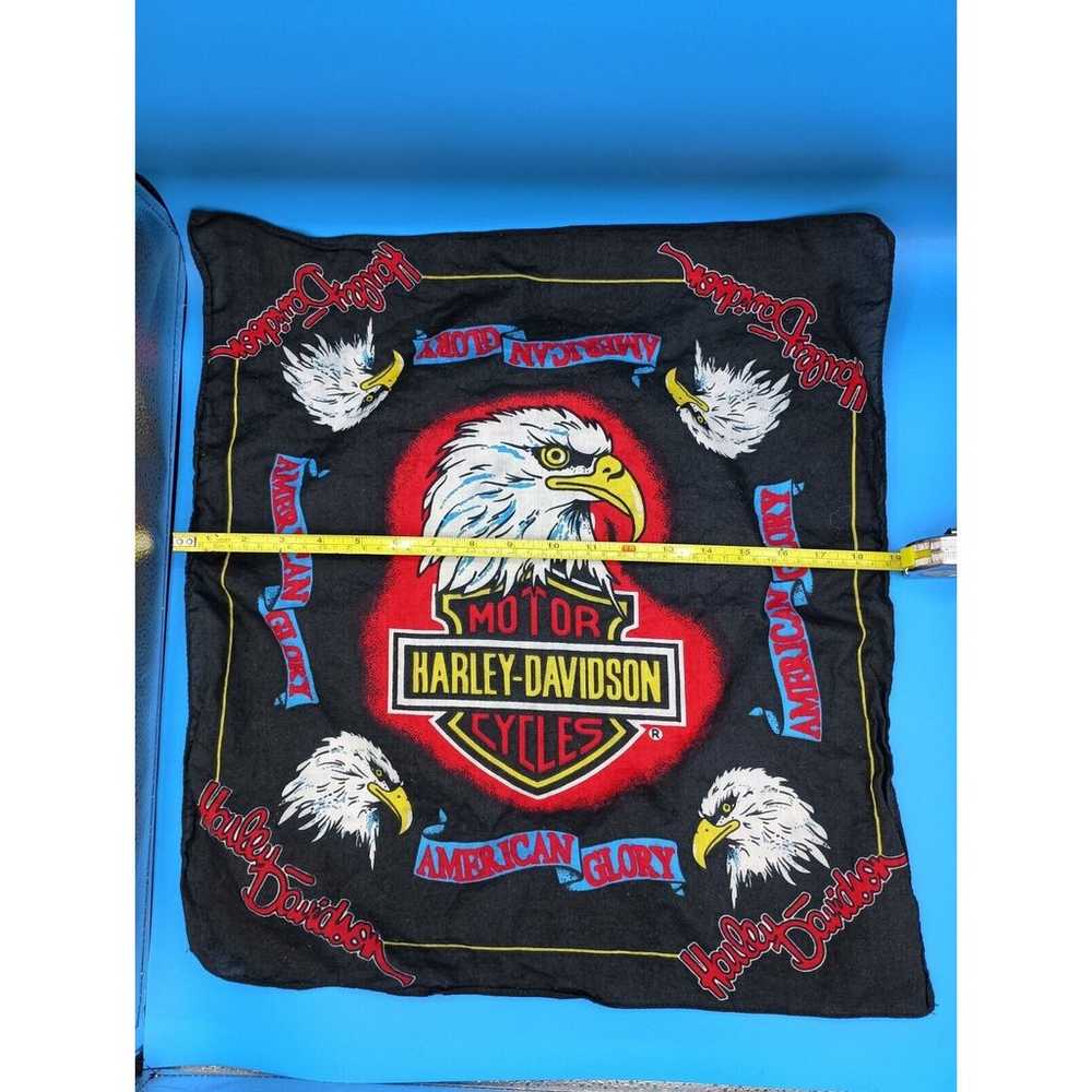 Vintage Harley Davidson Motorcycles Handkerchief … - image 2