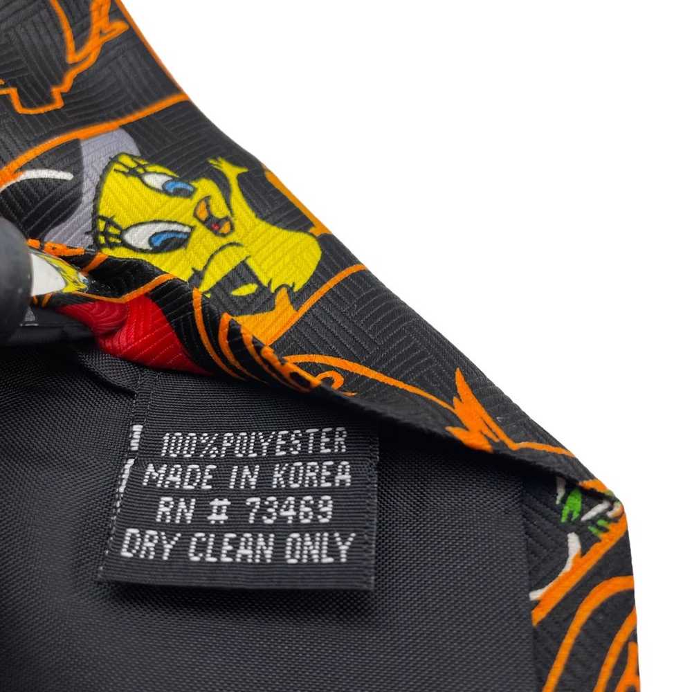 Halloween mens vintage necktie looney tunes - image 3