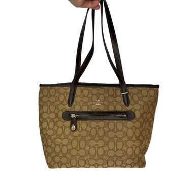 Coach Coach Signature Print Taylor Tote Jacquard … - image 1