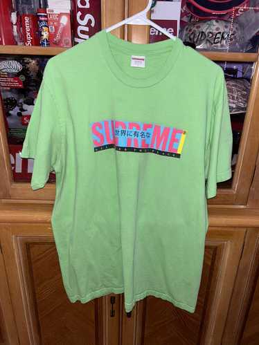 Supreme Supreme All Over Tee Lime Green SS22 size… - image 1