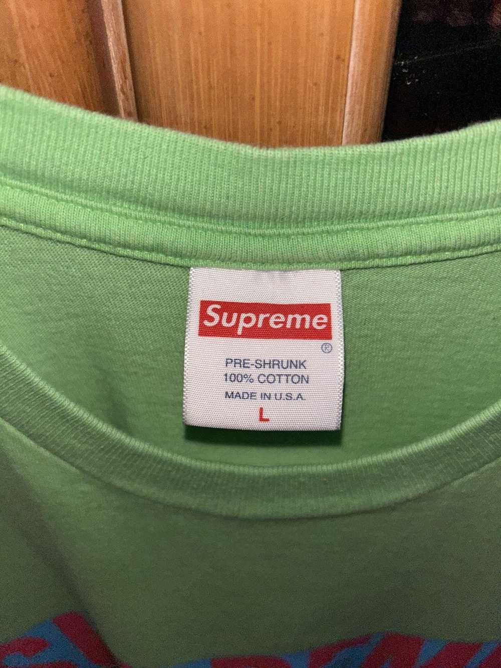 Supreme Supreme All Over Tee Lime Green SS22 size… - image 2