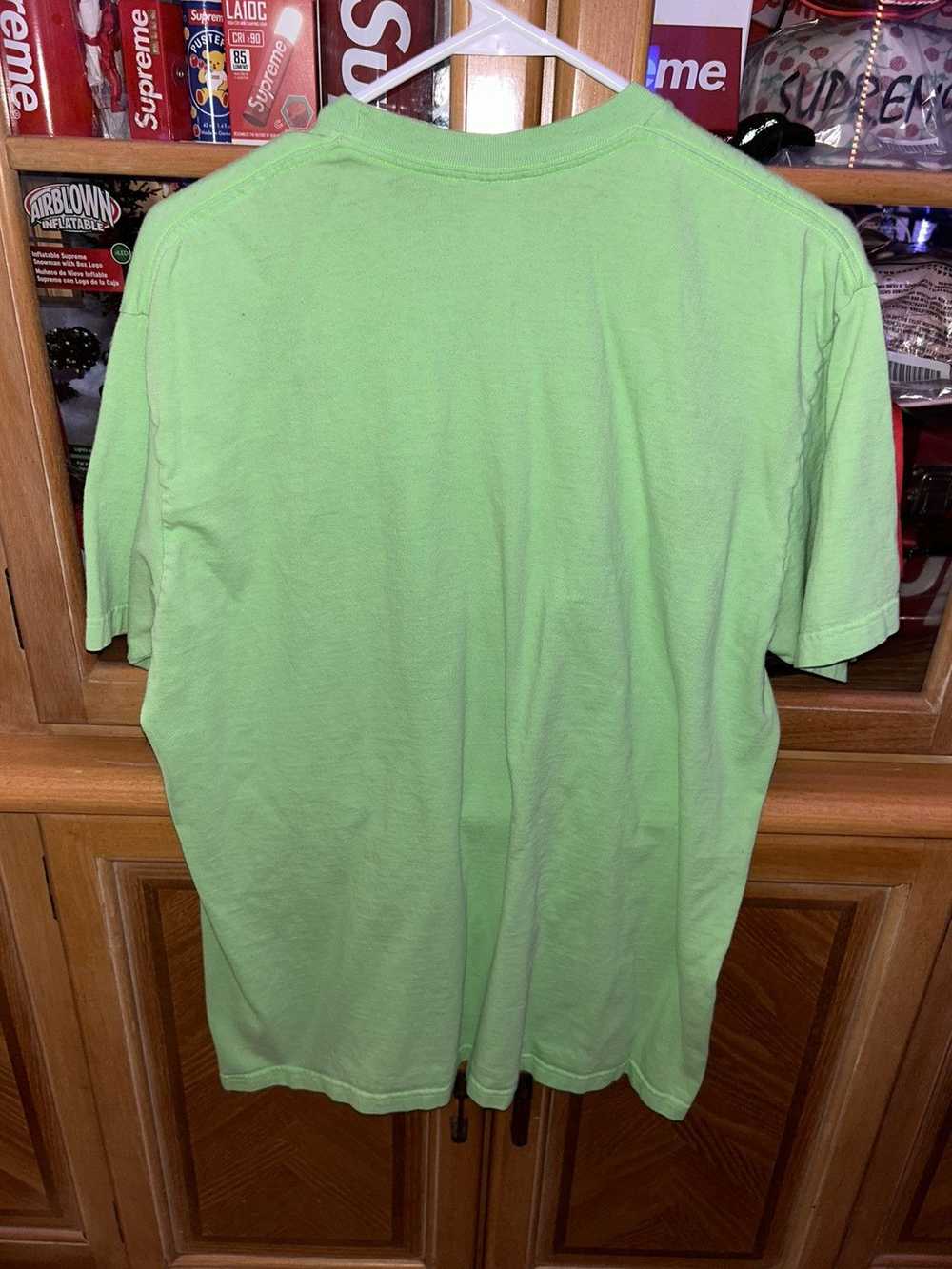 Supreme Supreme All Over Tee Lime Green SS22 size… - image 4