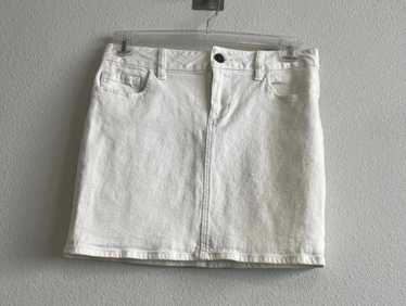 J.Crew J. Crew White denim Jean Mini Skirt - image 1