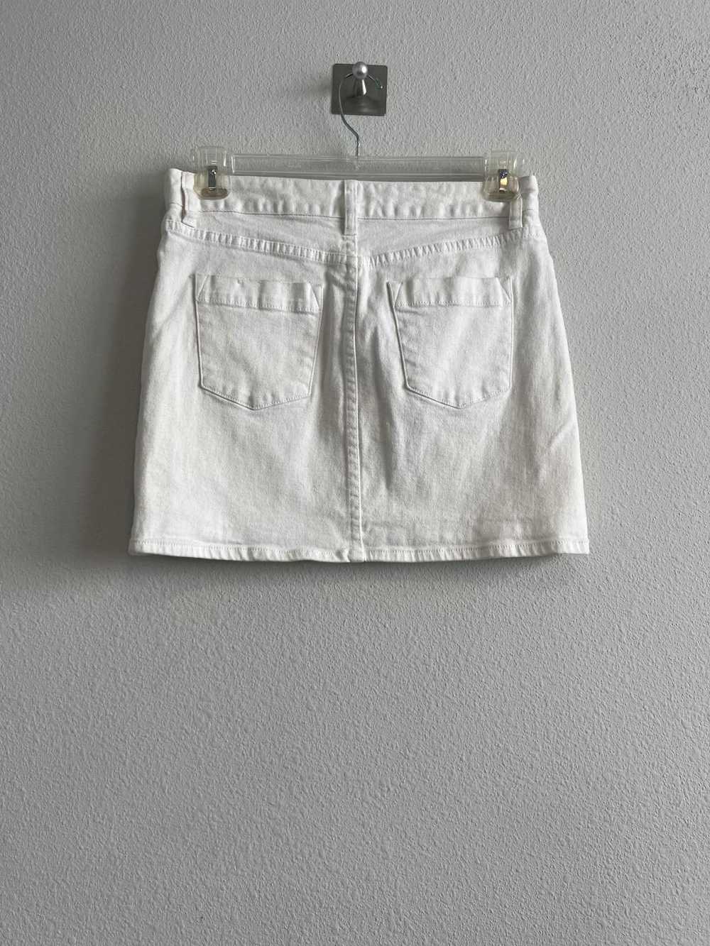 J.Crew J. Crew White denim Jean Mini Skirt - image 3