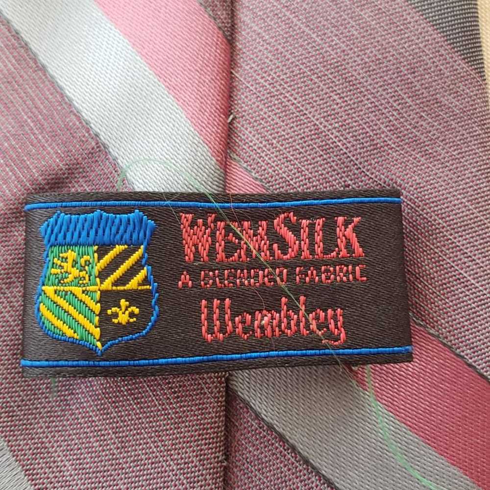 Vintage Wembley Wemsilk Blended Fabric Necktie - image 5