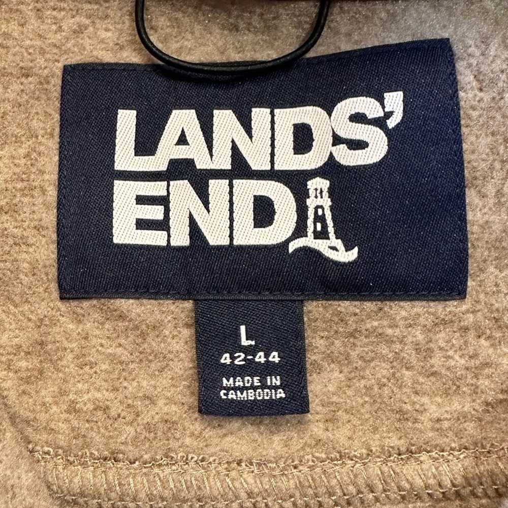 Lands End Lands End Large Heathered Brown Sleevel… - image 3