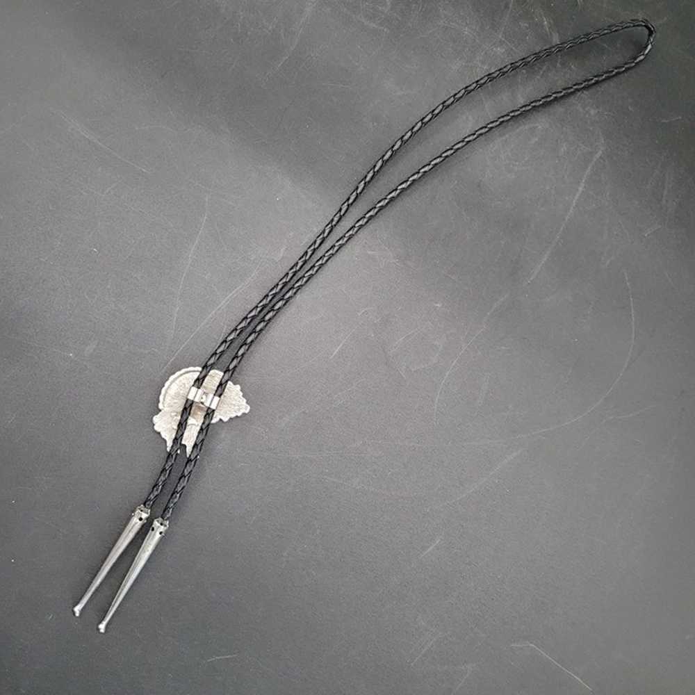 Vintage Western Style Men's Bolo Tie Natural Ston… - image 5