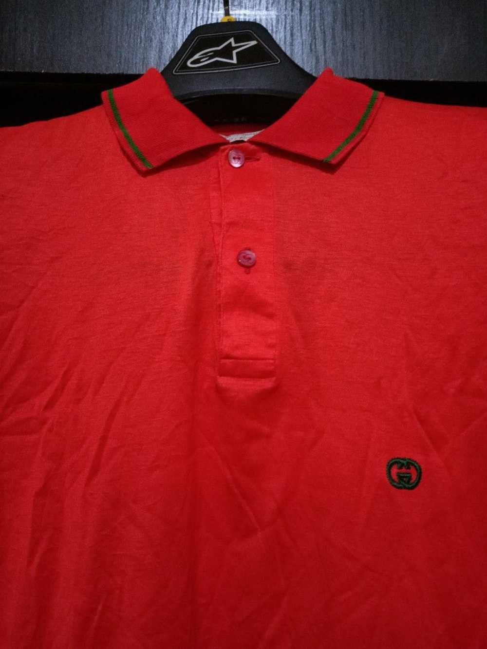 Gucci × Vintage Vintage 70s gucci polo shirt - image 2