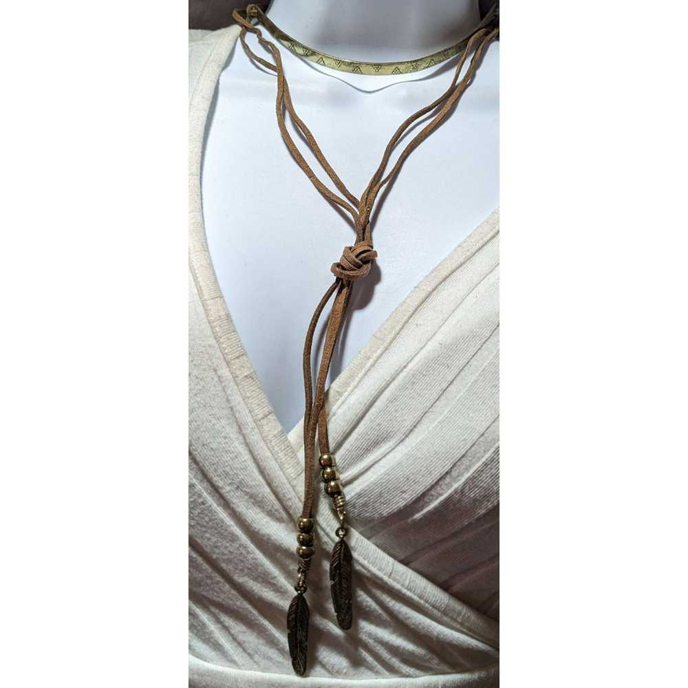 Other Hippie Bohemian Leather And Metal Multilaye… - image 6