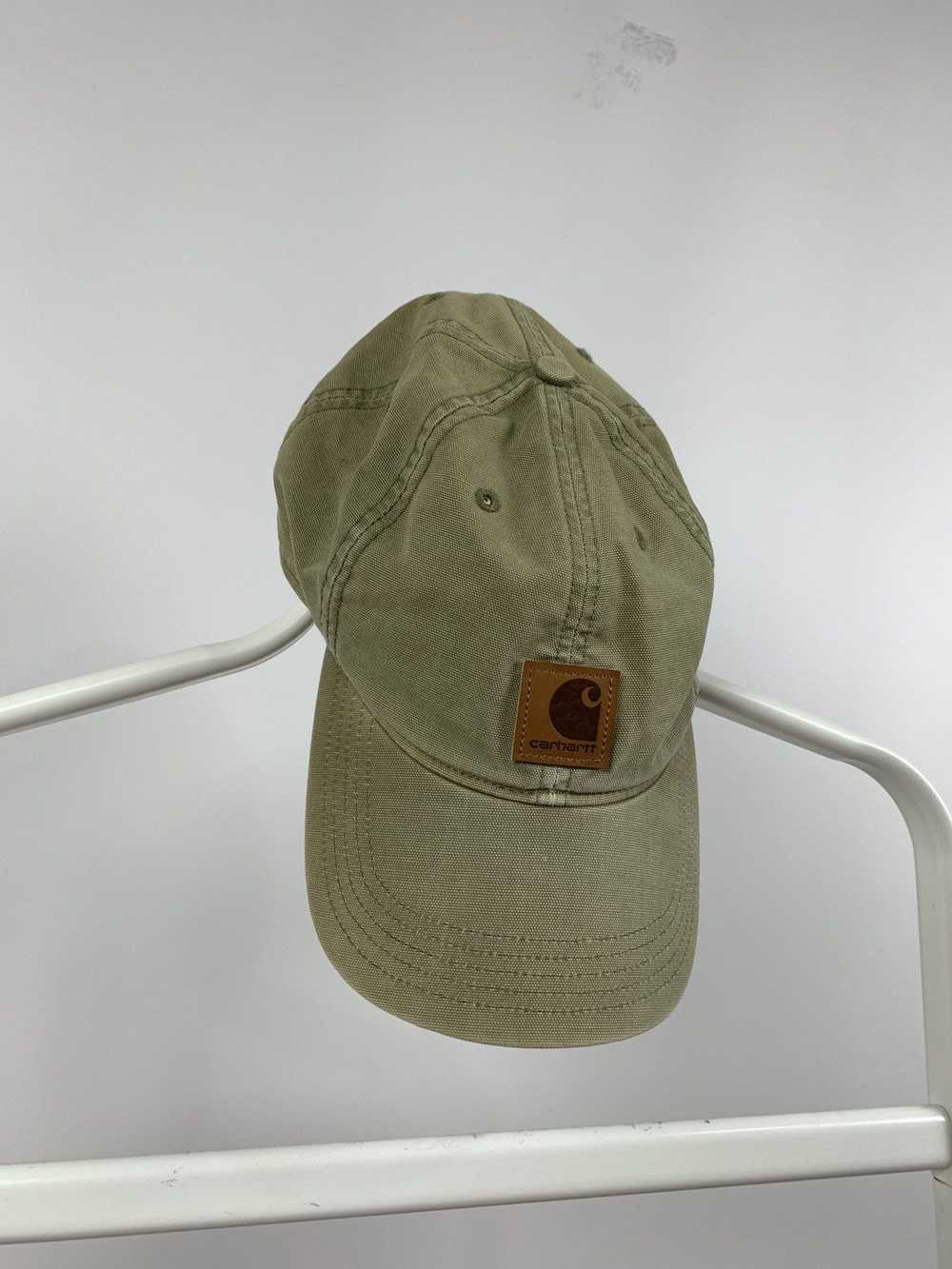 Carhartt × Vintage 90s Vintage Carhartt Khaki Cap… - image 1