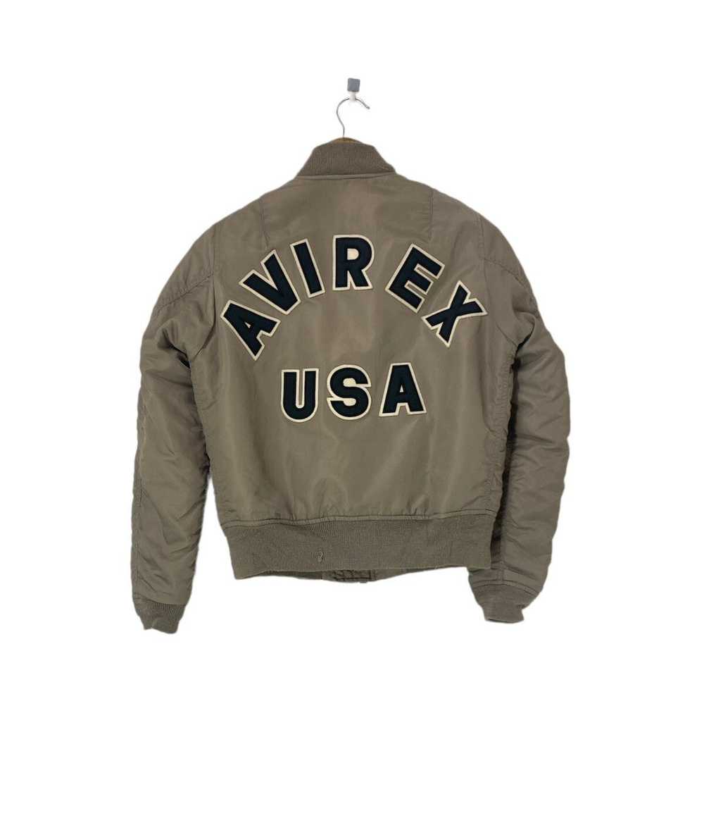 Avirex Avirex MA-1 Bomber Jacket Big Logo Design - image 1