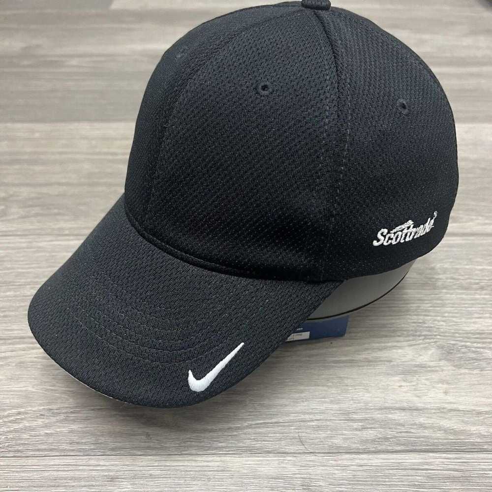 Vintage Nike Golf Hat Black White Performance Run… - image 1