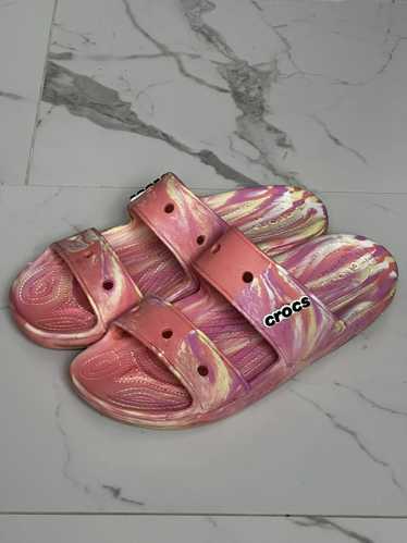 Crocs Marbled tie-dye papaya/multi sandal