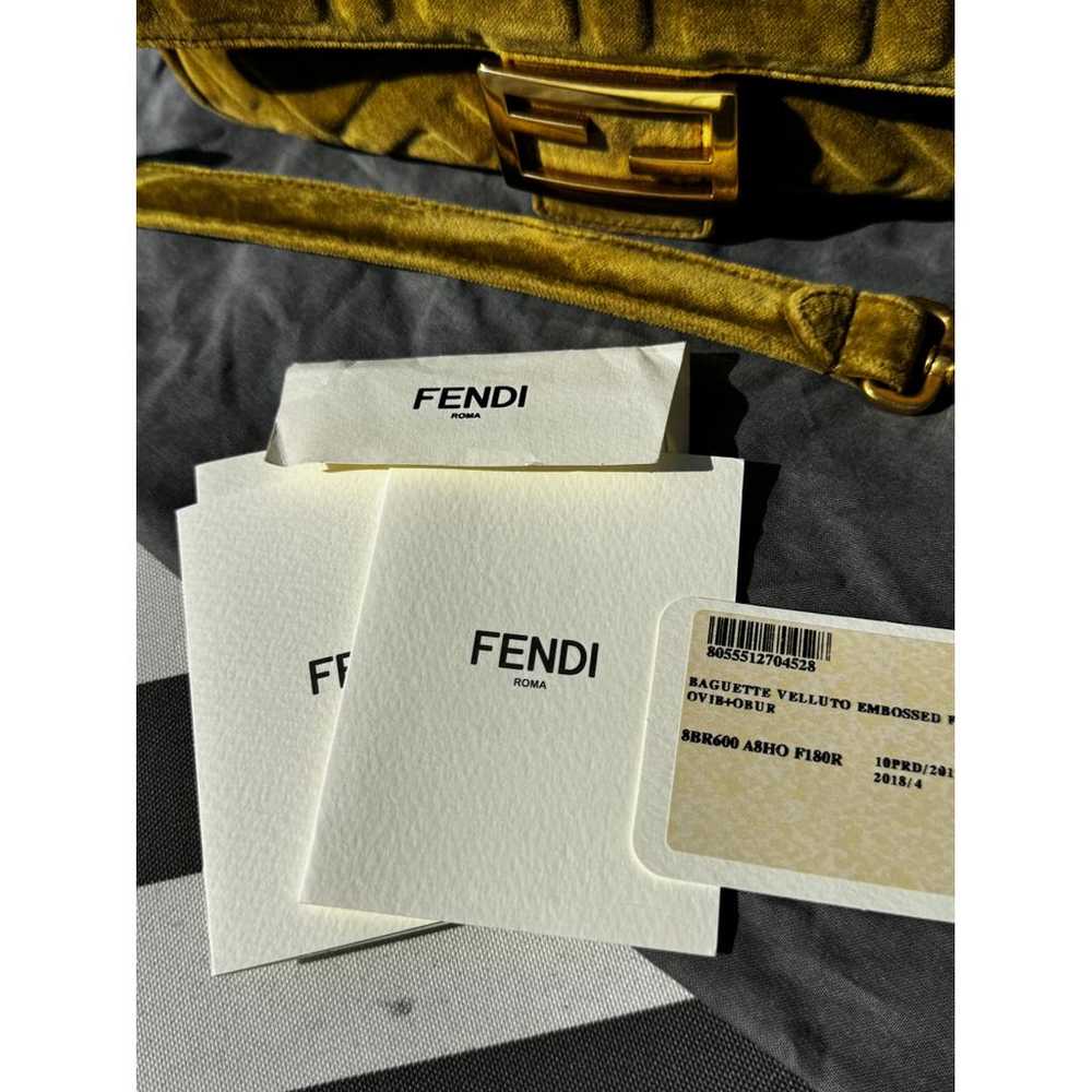 Fendi Baguette velvet handbag - image 10