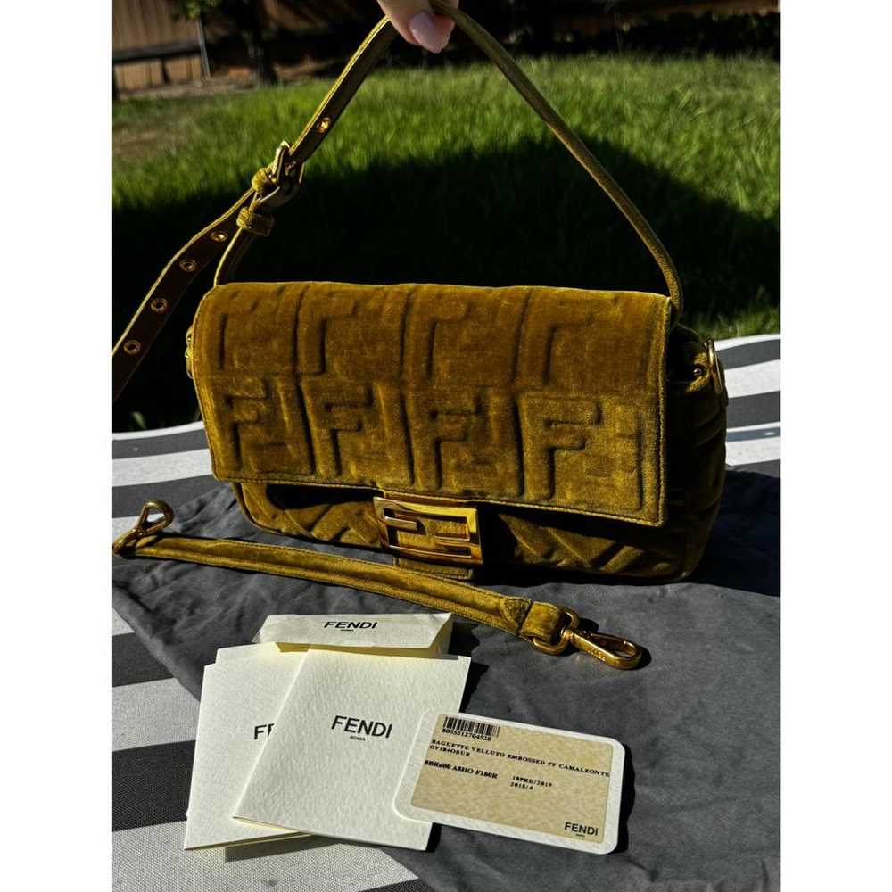 Fendi Baguette velvet handbag - image 2