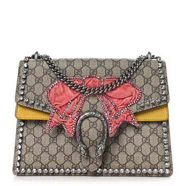 GUCCI GG Supreme Monogram Crystal Bow Embroidered… - image 1