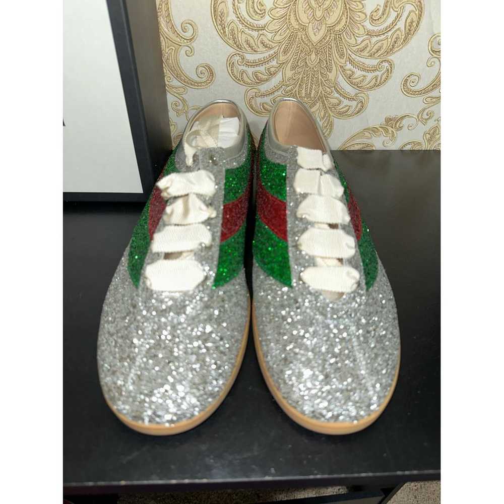 Gucci Glitter low trainers - image 3