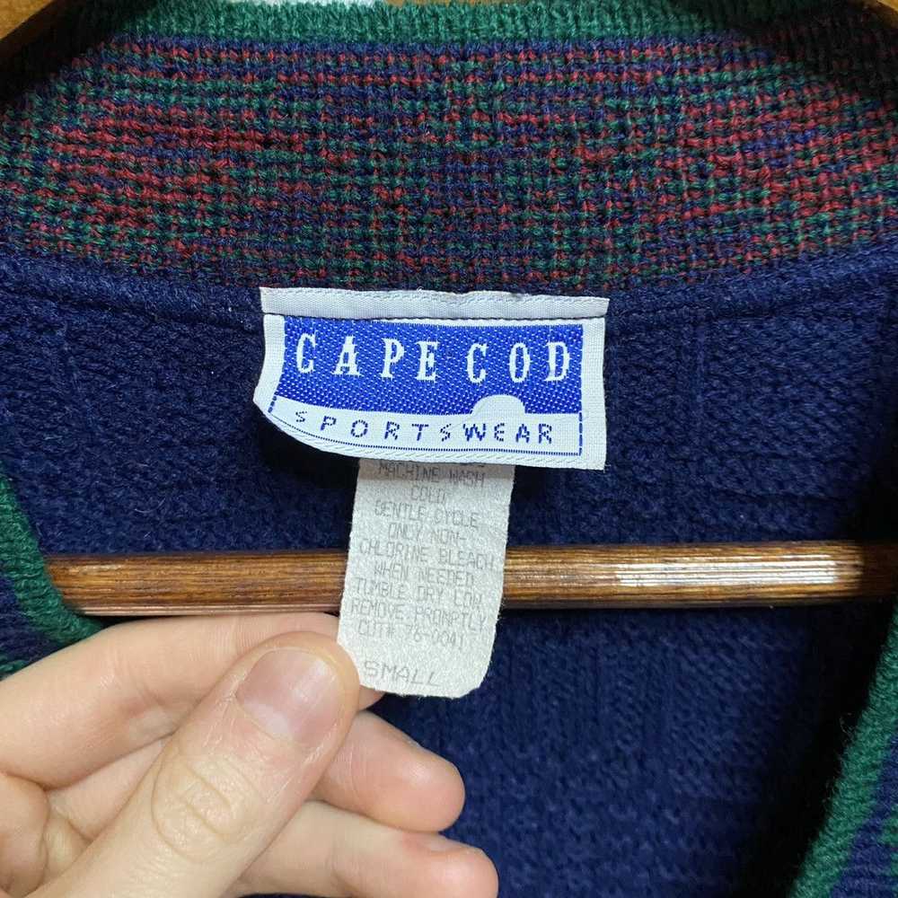 Coloured Cable Knit Sweater × Vintage Vintage Cap… - image 2