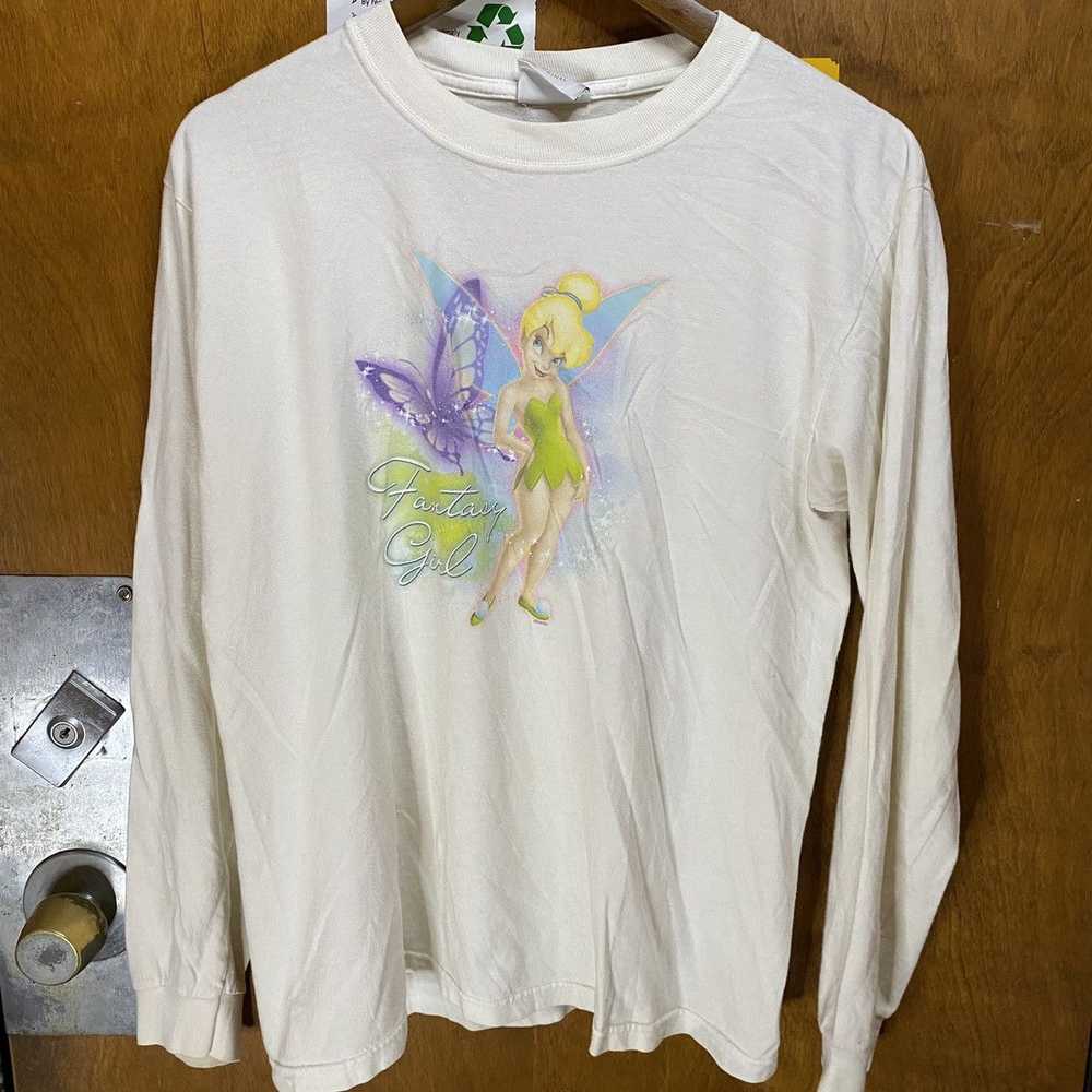 Disney × Vintage Vintage Y2K Tinkerbell Longsleev… - image 1