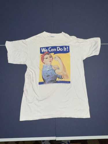 Tultex × Vintage 1990s WW2 Promo "We Can Do It" Sh