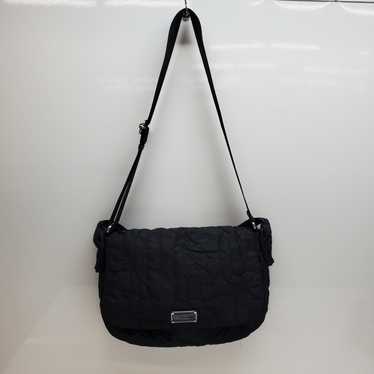 Marc By Marc Jacobs Black Quilted Nylon Flap Shou… - image 1