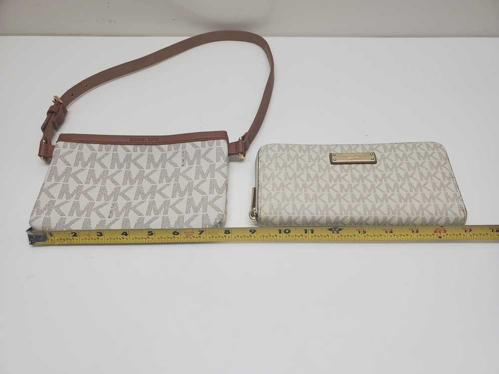 Set of 2 Michael Kors Monogram Wallet & Kors Belt… - image 3