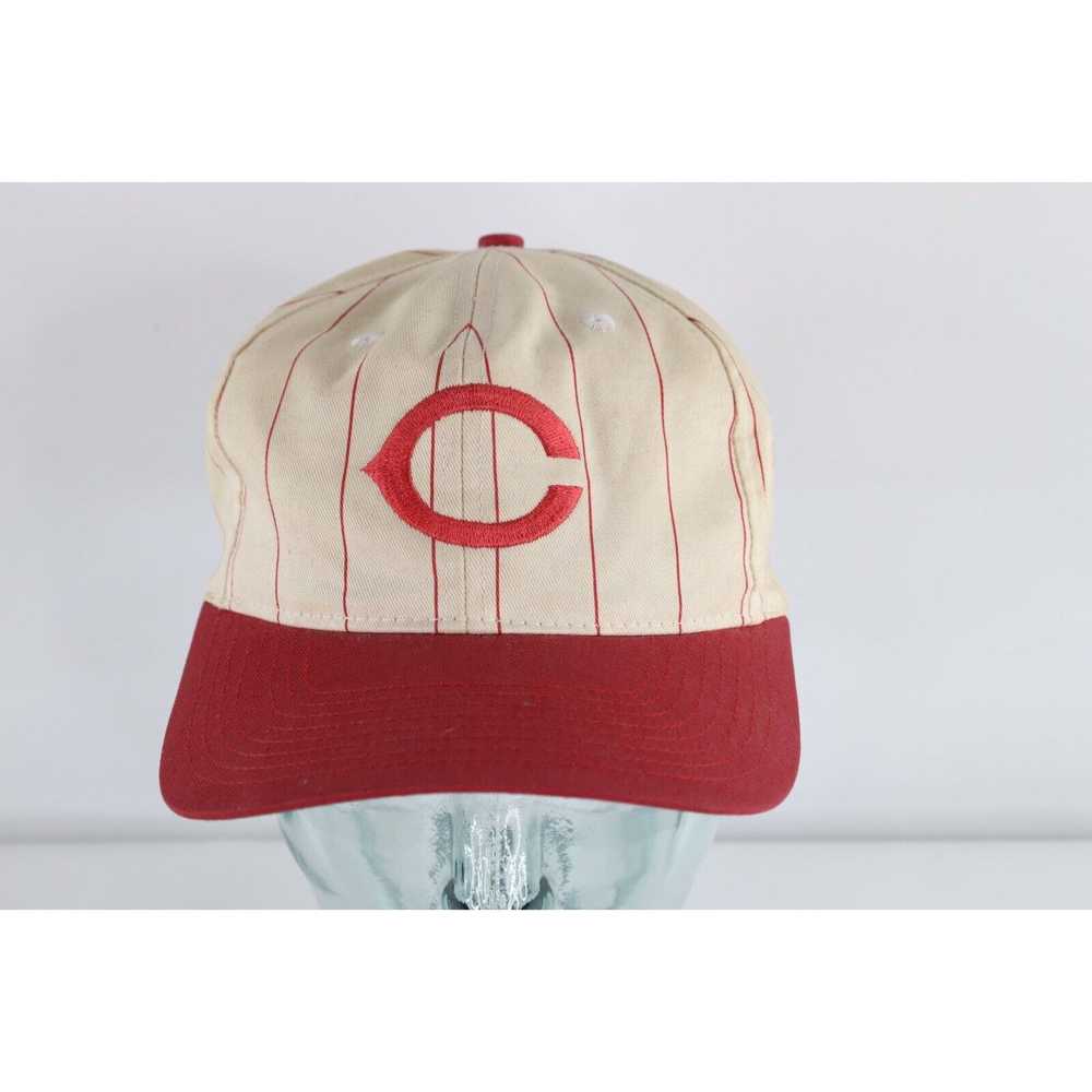 Vintage Vintage 90s Distressed Pinstriped Cincinn… - image 1