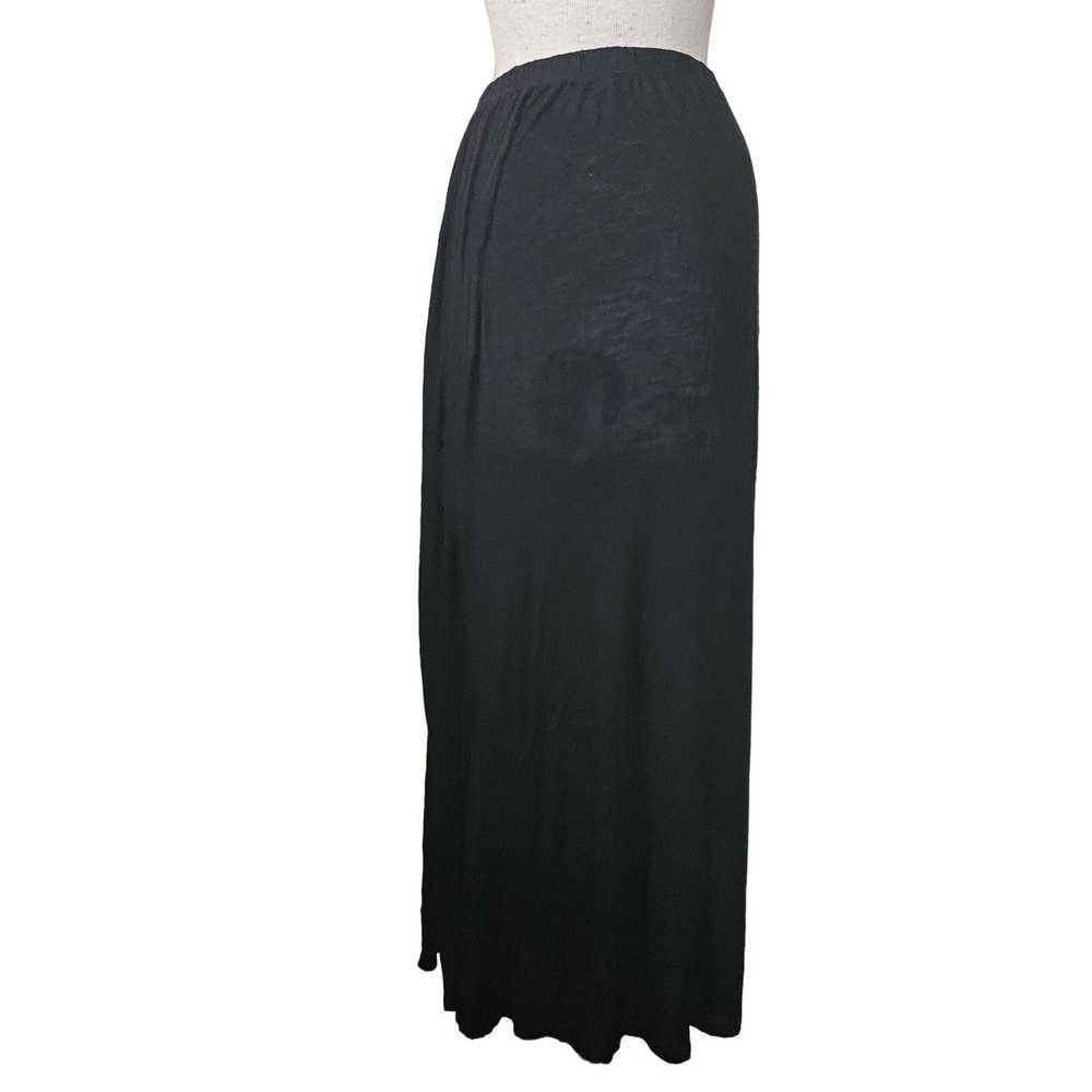 Emma + Sam Black Maxi Skirt with Side Slit Size S… - image 3