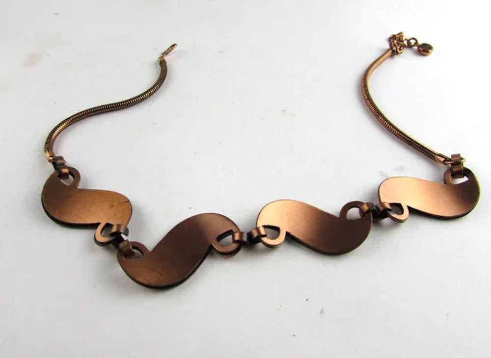 Vintage Rebajes Copper Tone Necklace - image 10