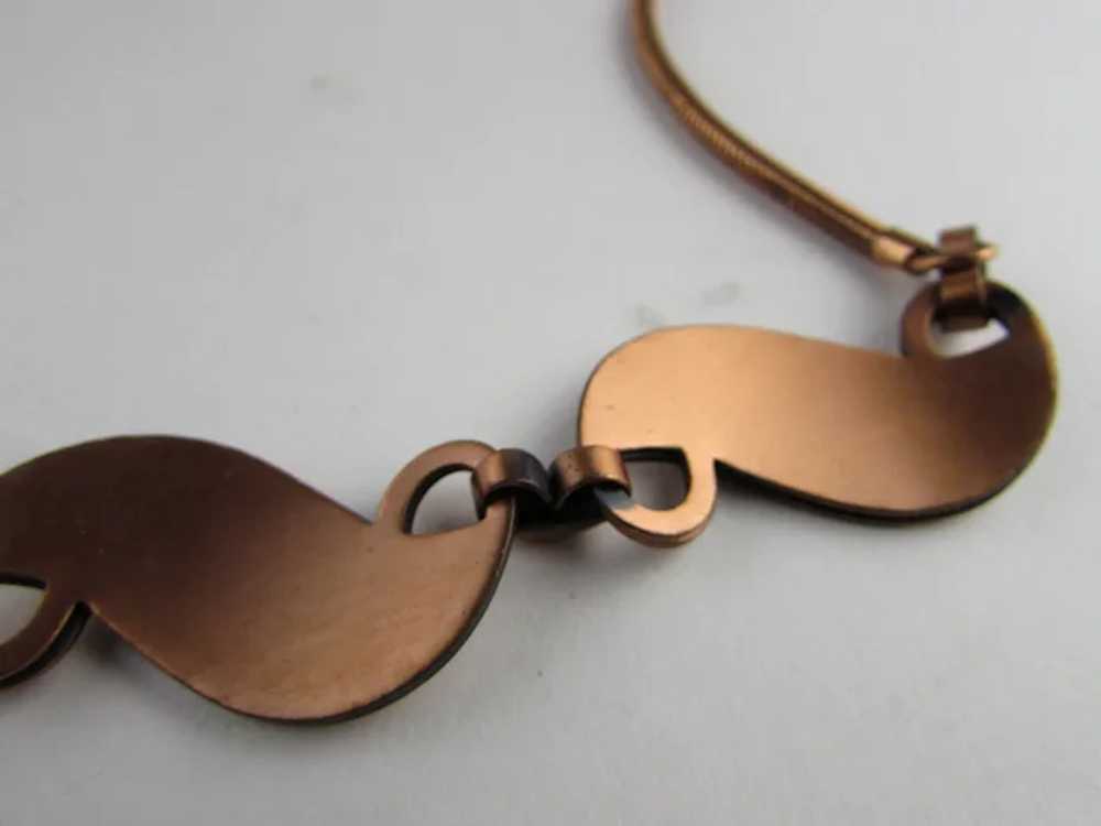 Vintage Rebajes Copper Tone Necklace - image 11