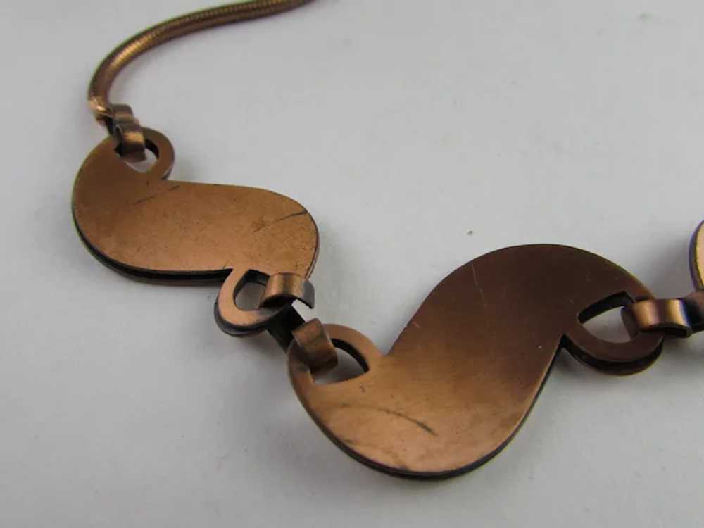 Vintage Rebajes Copper Tone Necklace - image 12