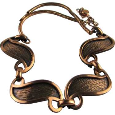 Vintage Rebajes Copper Tone Necklace - image 1