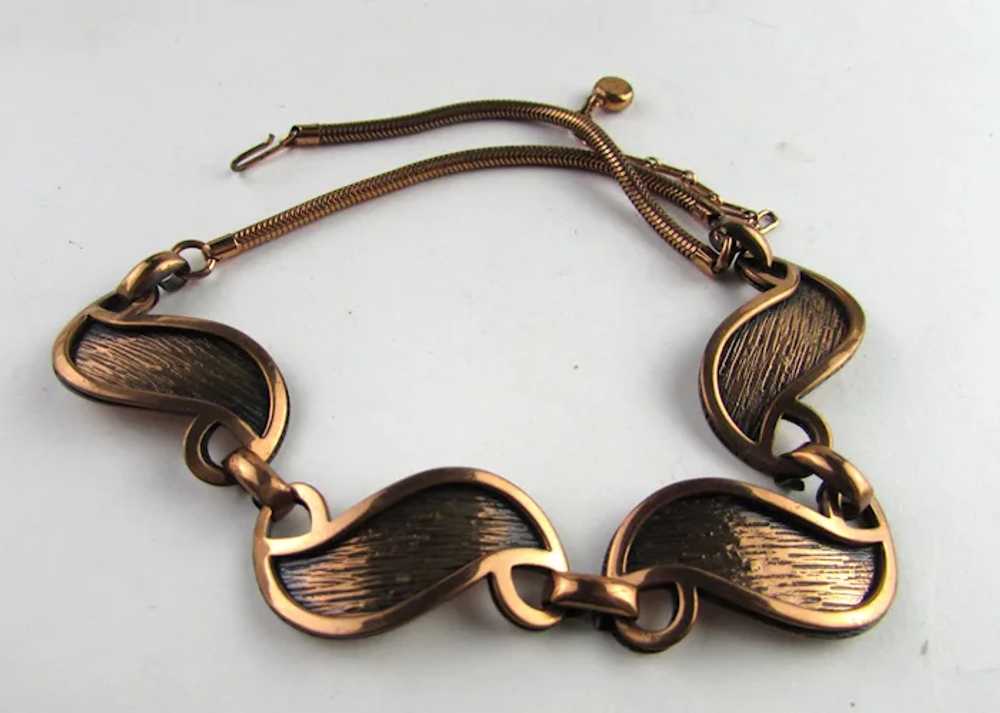 Vintage Rebajes Copper Tone Necklace - image 6