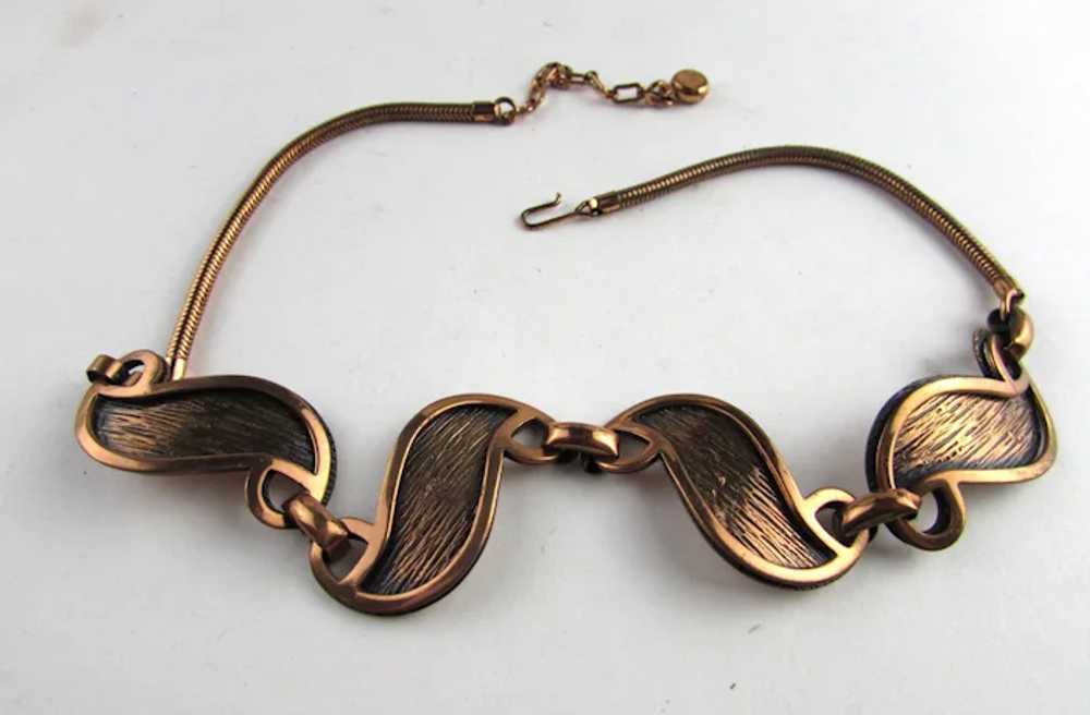 Vintage Rebajes Copper Tone Necklace - image 7