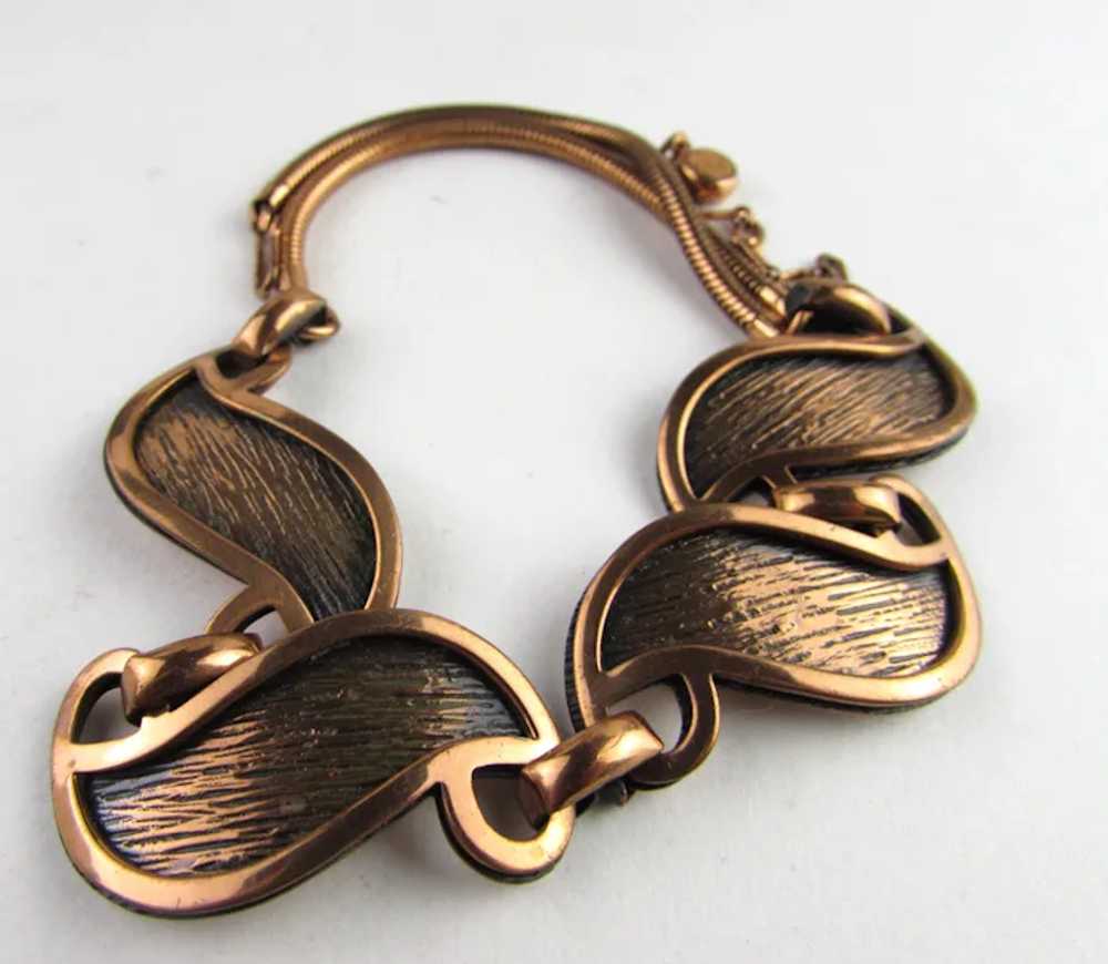 Vintage Rebajes Copper Tone Necklace - image 8